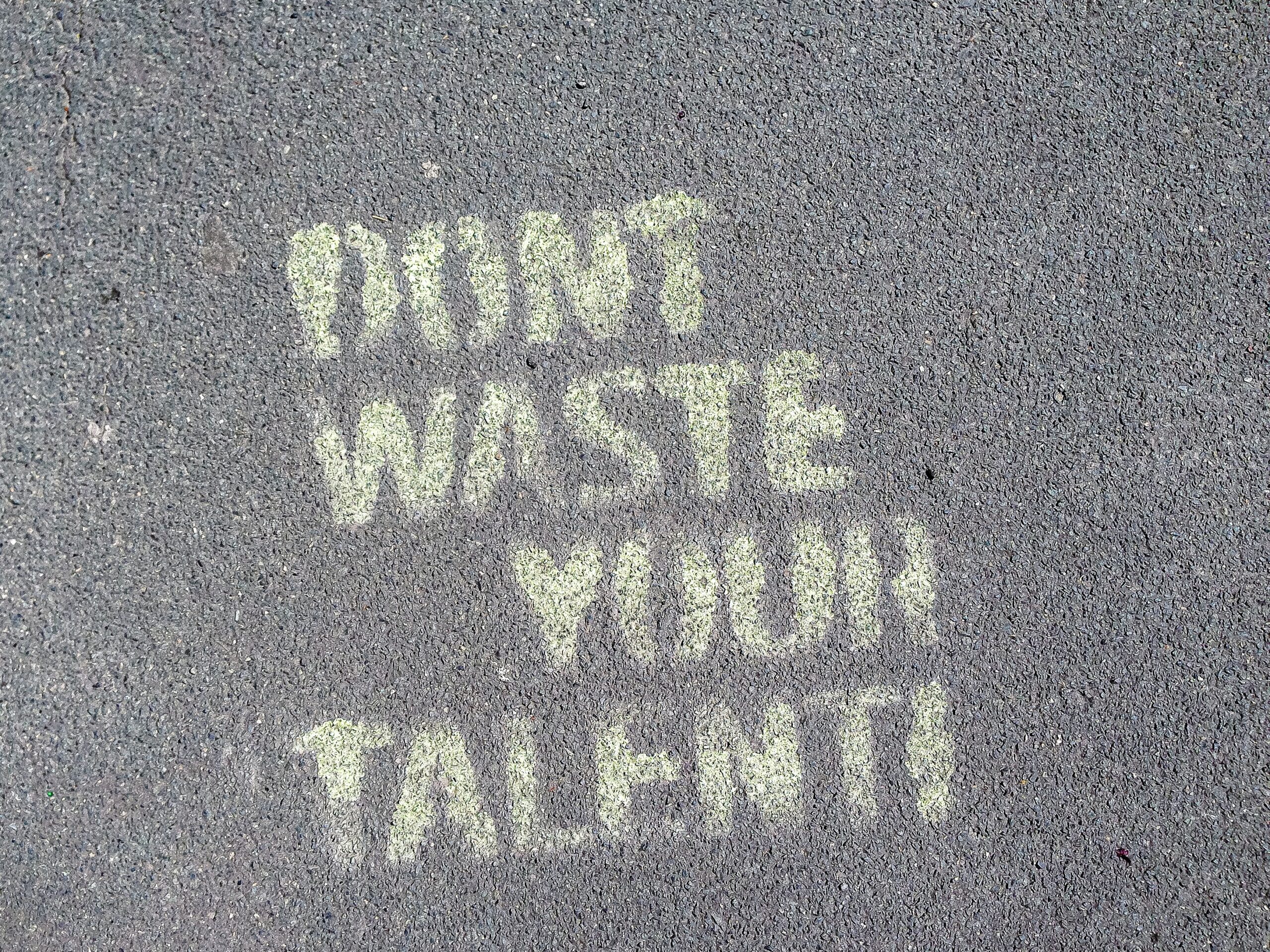 dont waste talent